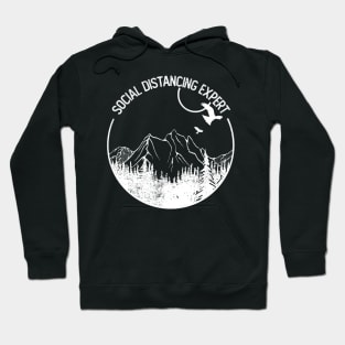 SOCIAL DISTANCING EXPERT HIKING MOUNTAINS Hoodie